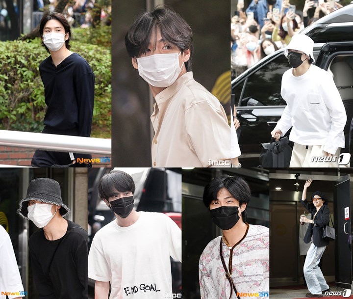 Bikin Heboh Fans dan Reporter, Begini Penampilan BTS Jelang Pre-recording Acara Musik