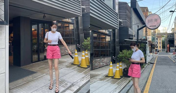 Kang Sora \'Kencan\' di Taman Pakai Outfit Polosan, Penampilan Simpel Boleh Ditiru