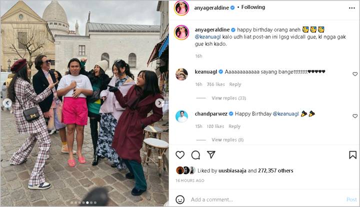 Anya Geraldine Asyik Peringati Ultah Keanu Agl, Sosok Ariel NOAH kok Malah Bikin Salfok?