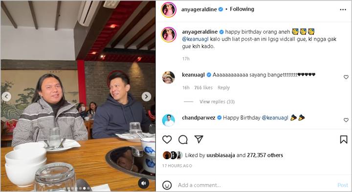 Anya Geraldine Asyik Peringati Ultah Keanu Agl, Sosok Ariel NOAH kok Malah Bikin Salfok?