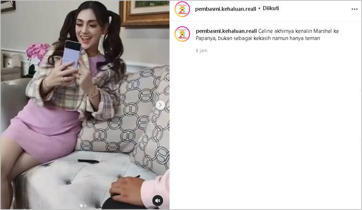 Terungkap Isi Percakapan Celine Evangelista Saat Kenalkan Marshel ke Orangtua, Tuai Komentar Hangat?