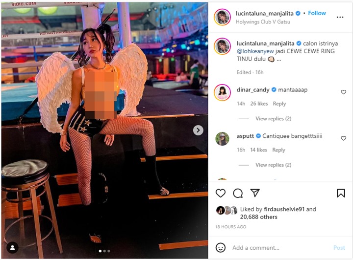 Tampil Seksi Jadi Ring Girl, Lucinta Luna Bikin Heboh Usai Ngaku Calon Istri Loh Kean Yew