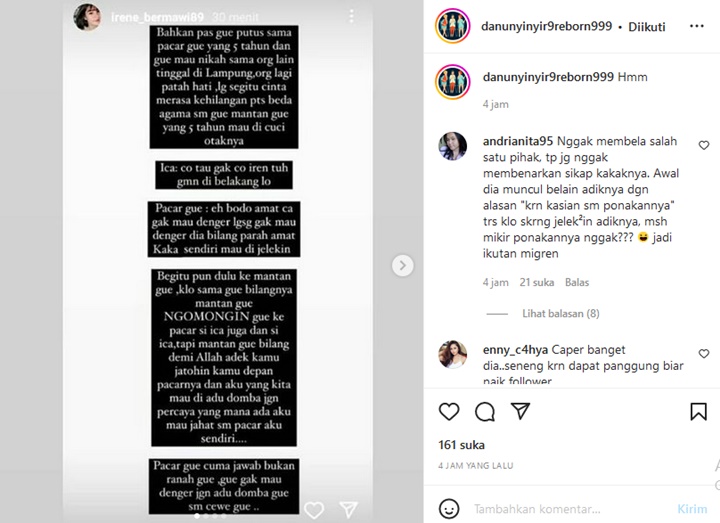 Sang Kakak Terus Bongkar \'Aib\' Marissya Icha, Sakit Hati Pernah Jadi Korban Adu Domba?