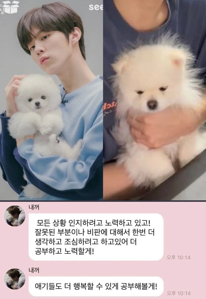 Kim Wooseok UP10TION Tanggapi Tudingan Perlakukan Kasar Anjing Peliharaan