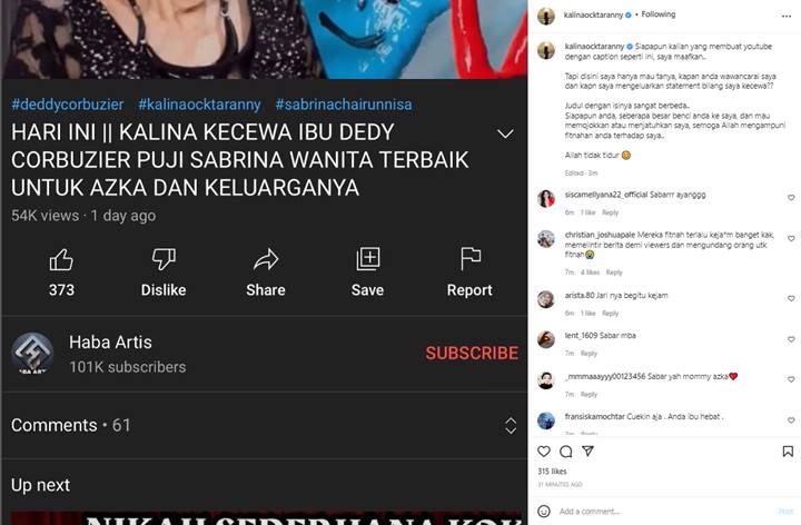 Kalina Oktarani Maafkan Orang yang Memfitnahnya, Malah Panjatkan Doa Baik Ini