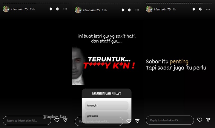 Irfan Hakim Geram Lihat Sikap \'Jual Mahal\' Tanboy Kun, Malah Dibalas Reaksi Sinis?
