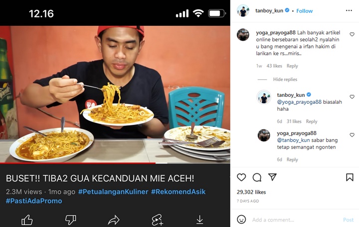 Irfan Hakim Geram Lihat Sikap \'Jual Mahal\' Tanboy Kun, Malah Dibalas Reaksi Sinis?