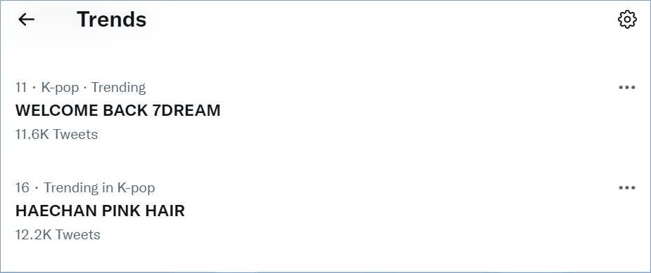 NCT Dream dan Haechan trending topic Twitter