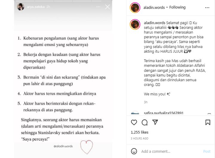 Arya Saloka Bahas Hal Wajib yang Dilakukan Seorang Aktor, Balas Sidiran Amanda Manopo?