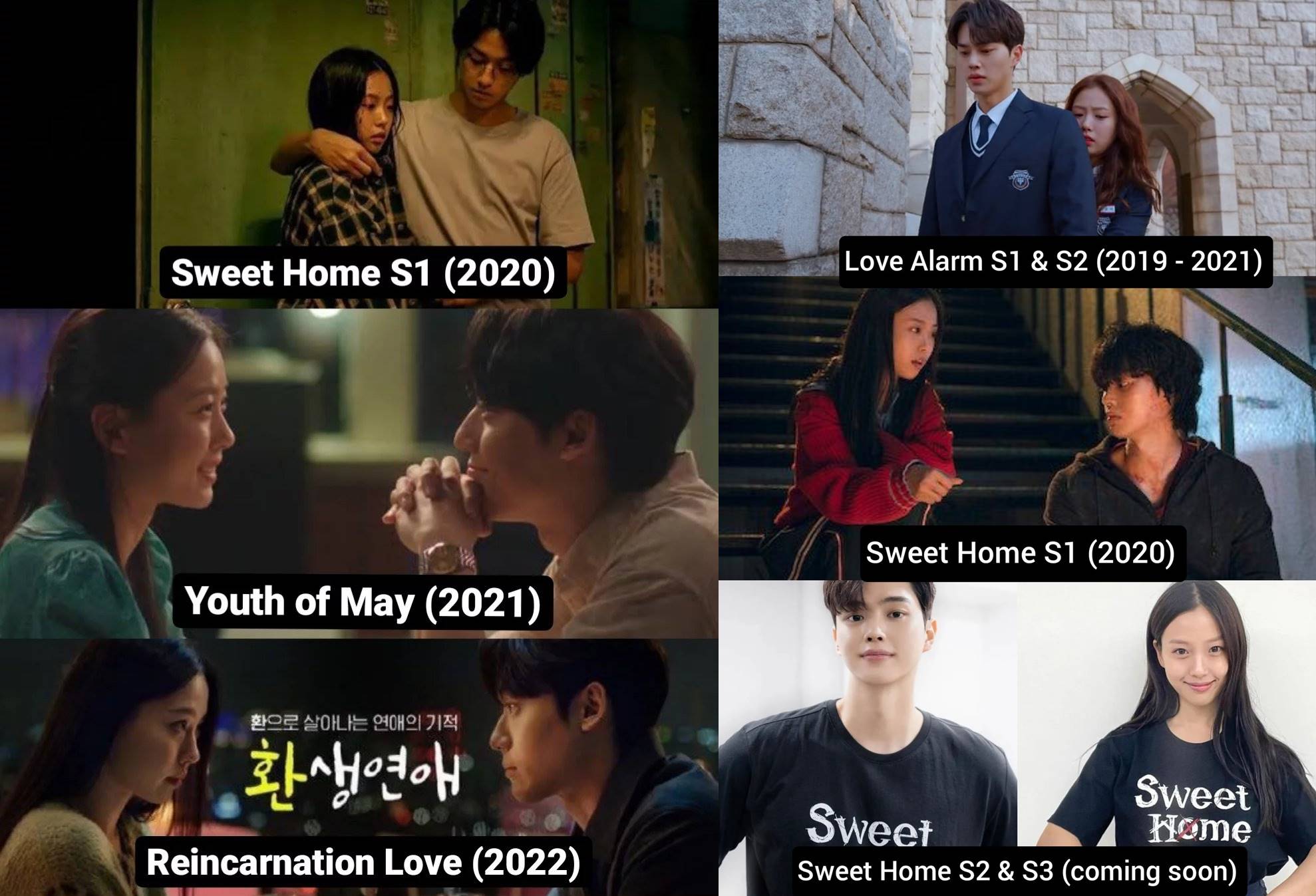 Momen Go Min Si dengan Lee Do Hyun dan Song Kang di proyek drama mereka
