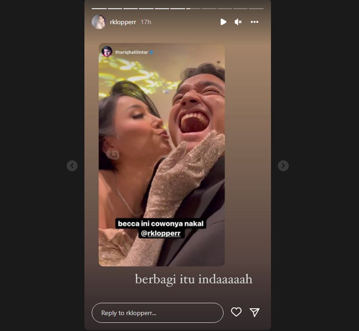 Mendadak Dituding Suka pada Thariq Halilintar Gara-gara Ini, Respons Rebecca Klopper Menohok?
