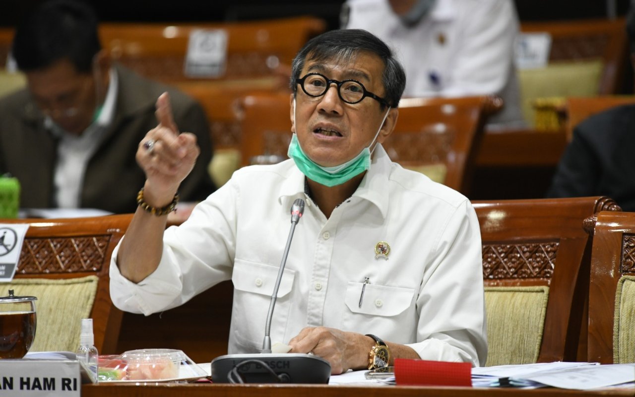 Menkumham Yasonna Laoly Jatuh Kala Bersepeda di Medan, Begini Kondisinya