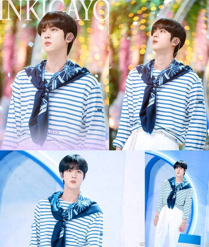 Visual Jin BTS di \'Inkigayo\' Bikin Speechless