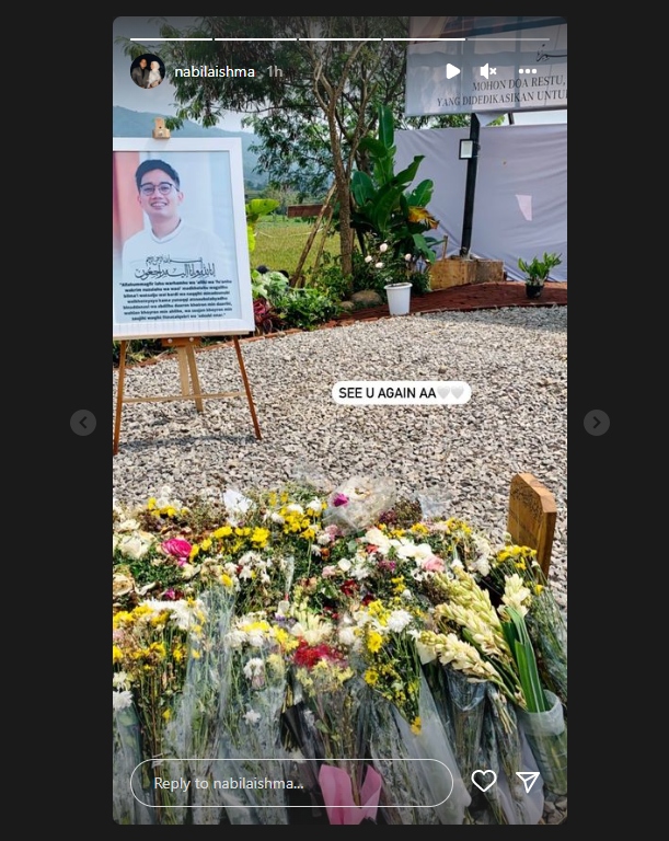 Ziarah, Nabila Ishma Peluk Nisan Eril Sekaligus Ngaku Sudah Tepati Janji Ini