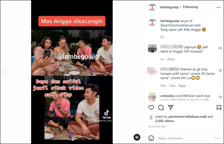 Digugat Cerai Angga Wijaya, Jejak Digital Dewi Persik Cuek ke Suami Tuai Pro Kontra