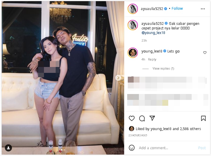 Ayu Aulia Ngegas Usai Disentil Bakal Bikin Istri Young Lex Marah Gegara Rangkulan Mesra, Balas Begin
