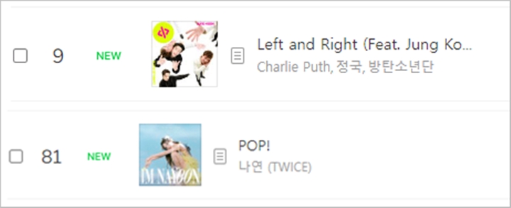 Peringkat Lagu Baru aespa Lose dari Charlie Puth Ft.  Jungkook BTS dan Nayeon DUA KALI 2