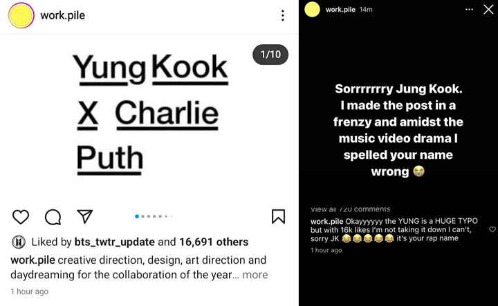 Tim Kreatif Charlie Puth Ramai Dihujat Gegara Salah Eja Nama Jungkook BTS