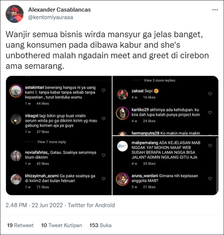 Kontroversi Baru, Wirda Mansur Diduga Tipu Banyak Konsumen Usai Trending Twitter