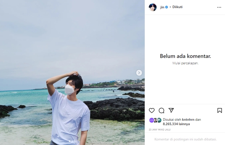 Jin BTS Dicurigai Liburan ke Jeju Bareng Artis Ini, Ada Bukti \'Lovestagram\' 1