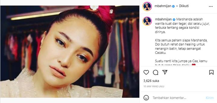 Marshanda Dikabarkan Hilang, Mbak Mijan Buka Suara Bahas Soal Hal Ini