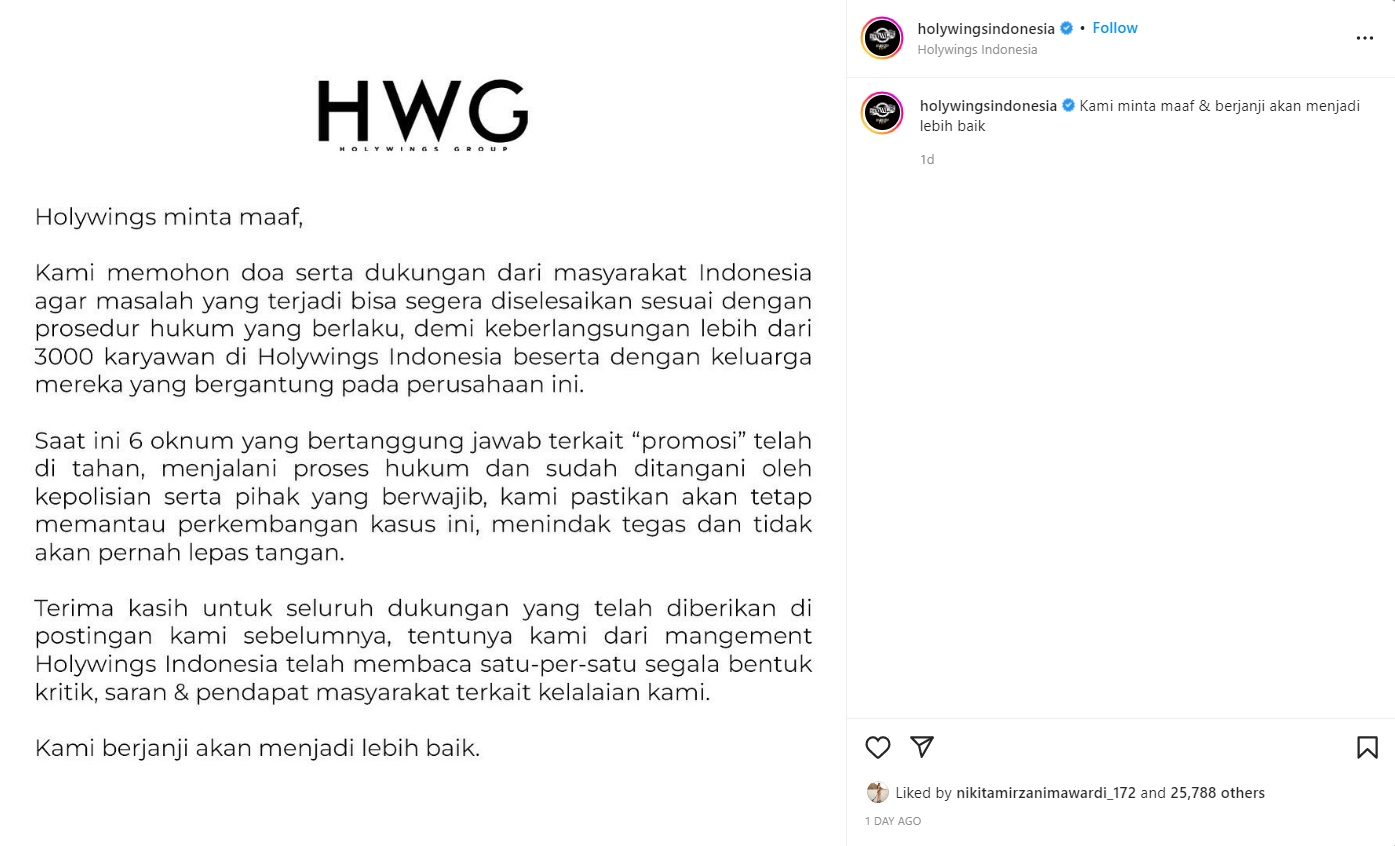 Nikita Mirzani Beri Tanggapan Begini Soal Pencabutan Izin Holywings