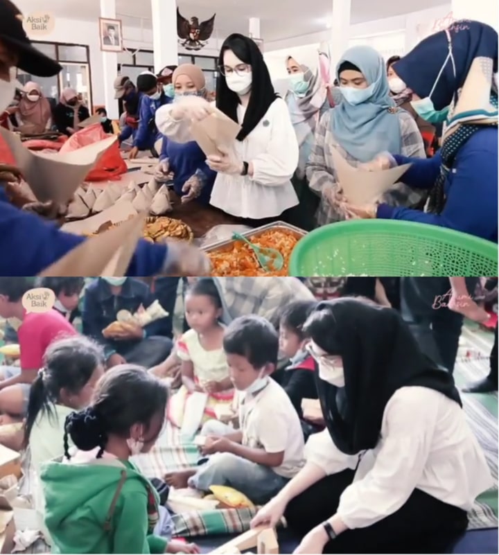 Terjun Lansung Bermain dengan Anak-anak Terdampak APG