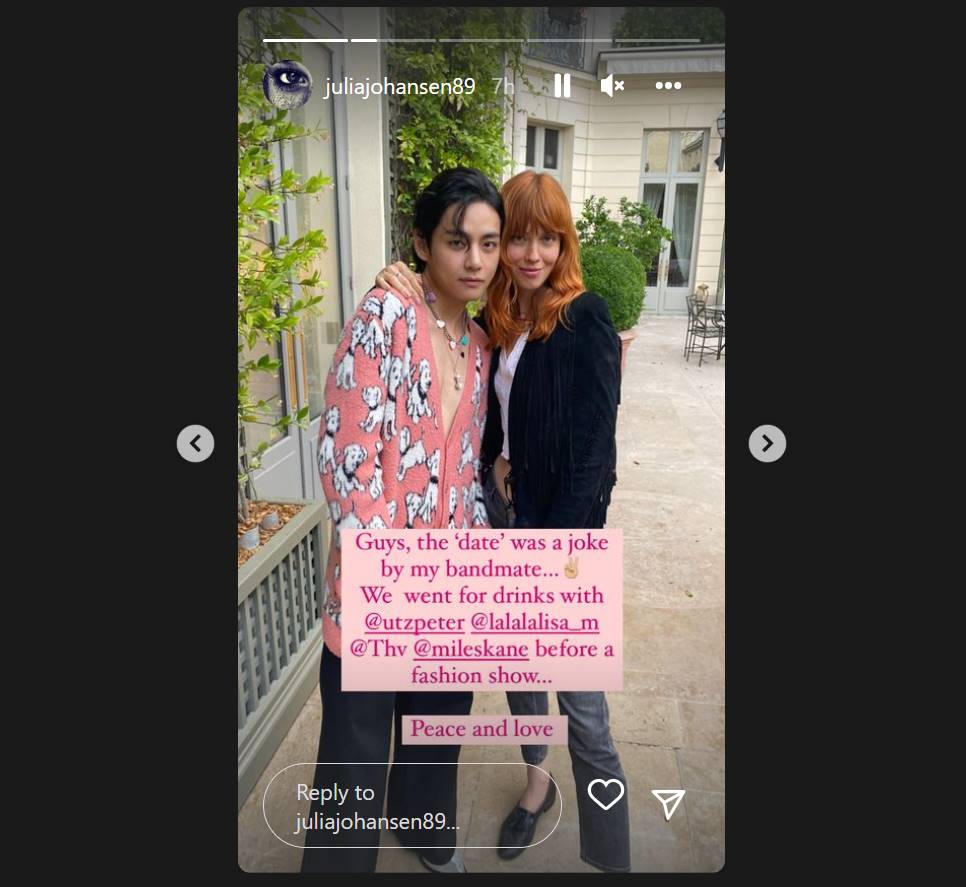 Potret Julia Johansen Oracle Sisters dan V BTS