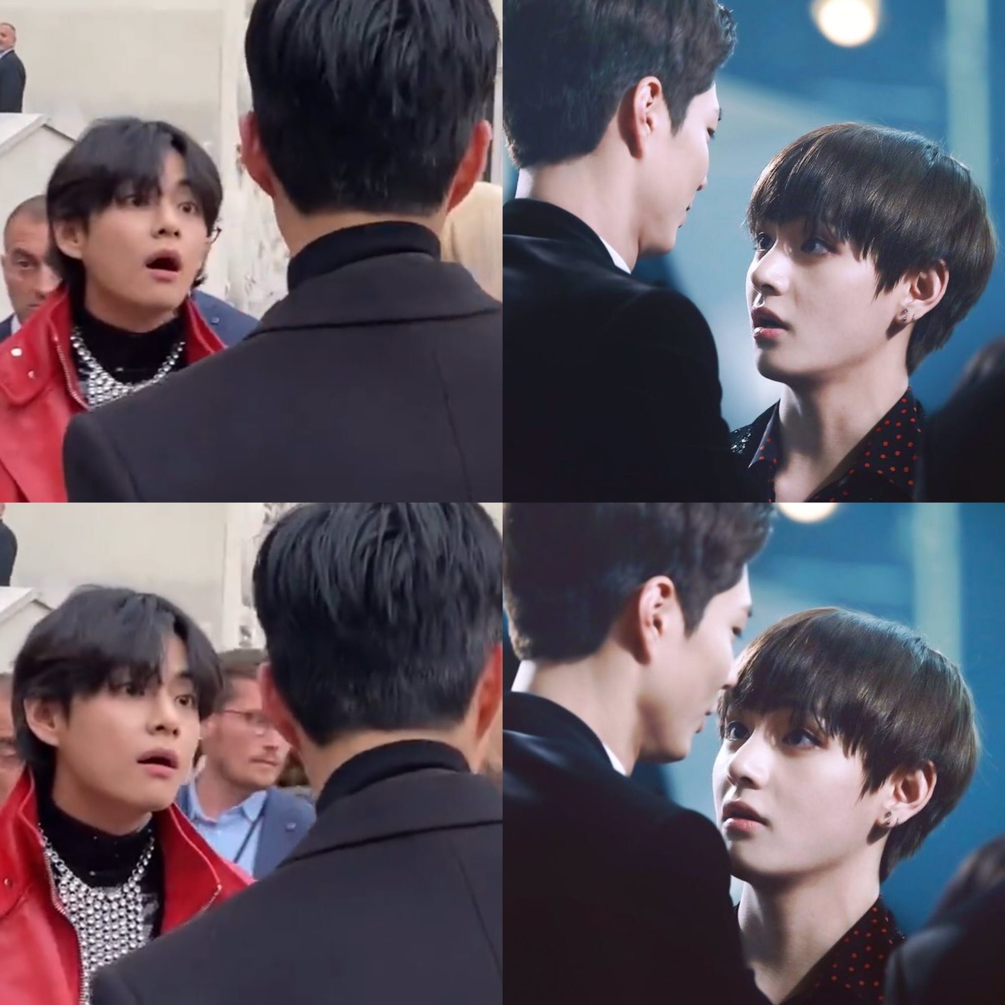 Momen V BTS dan Park Bo Gum dibandingkan