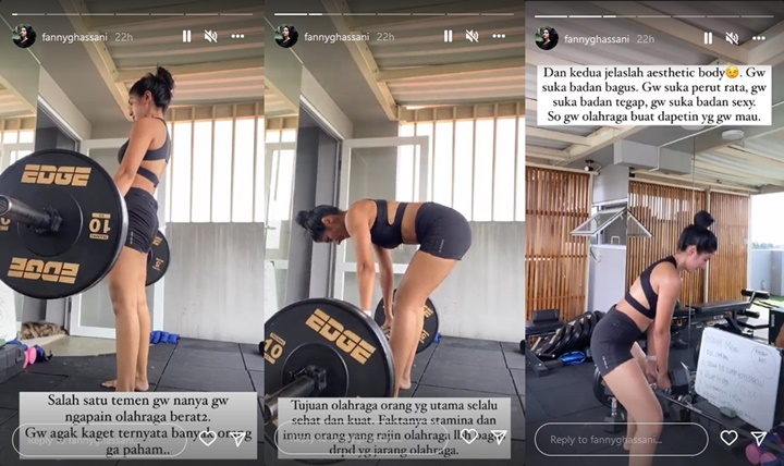 Fanny Ghassani Disebut Terlalu Ngoyo Berolahraga, Ini Reaksinya Saat Dapat \'Teguran\'