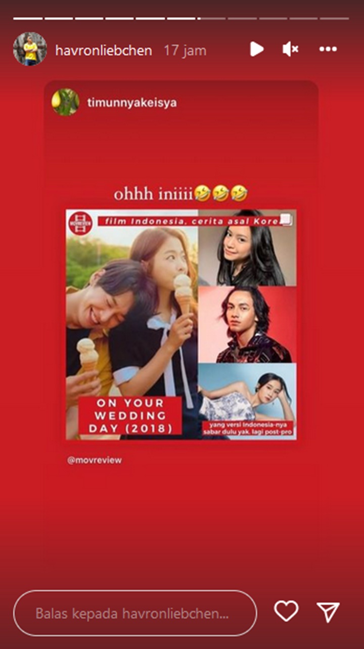 Bikin Kaget, Keisya Levronka Dikabarkan Bakal Bintangi Remake Film Korea \'On Your Wedding Day\'