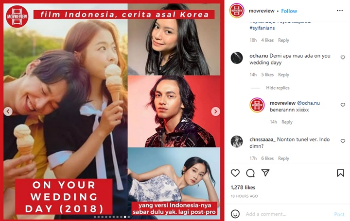 Bikin Kaget, Keisya Levronka Dikabarkan Bakal Bintangi Remake Film Korea \'On Your Wedding Day\'