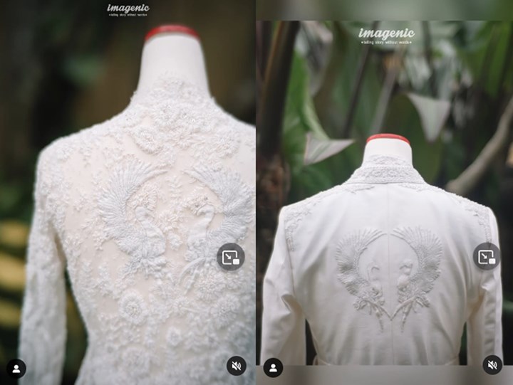 Lambang Angsa di Busana Pernikahan Adinda Azani dan Suami Ternyata Punya Makna Mendalam