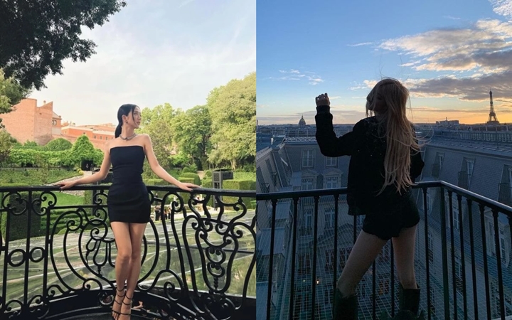 Potret Member BLACKPINK Adu Gaya di Balkon, Siapa Paling Oke? 1