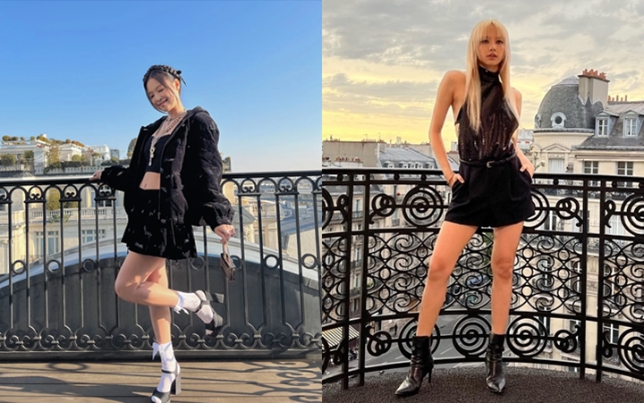 Potret Member BLACKPINK Adu Gaya di Balkon, Siapa Paling Oke? 2
