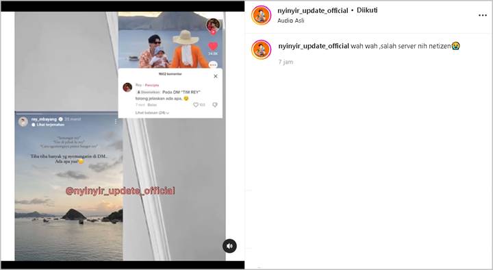 Salah Server, Rey Mbayang Kebingungan Mendadak Ramai Disemangati: Ada Apa?