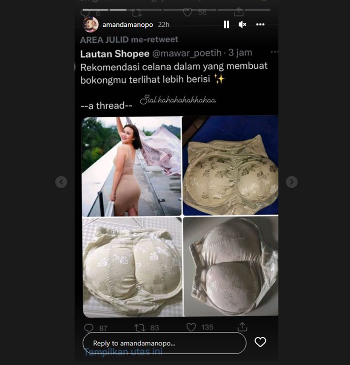 Amanda Manopo Ciduk Fotonya Dipakai Buat Iklan Celana Dalam Nyeleneh