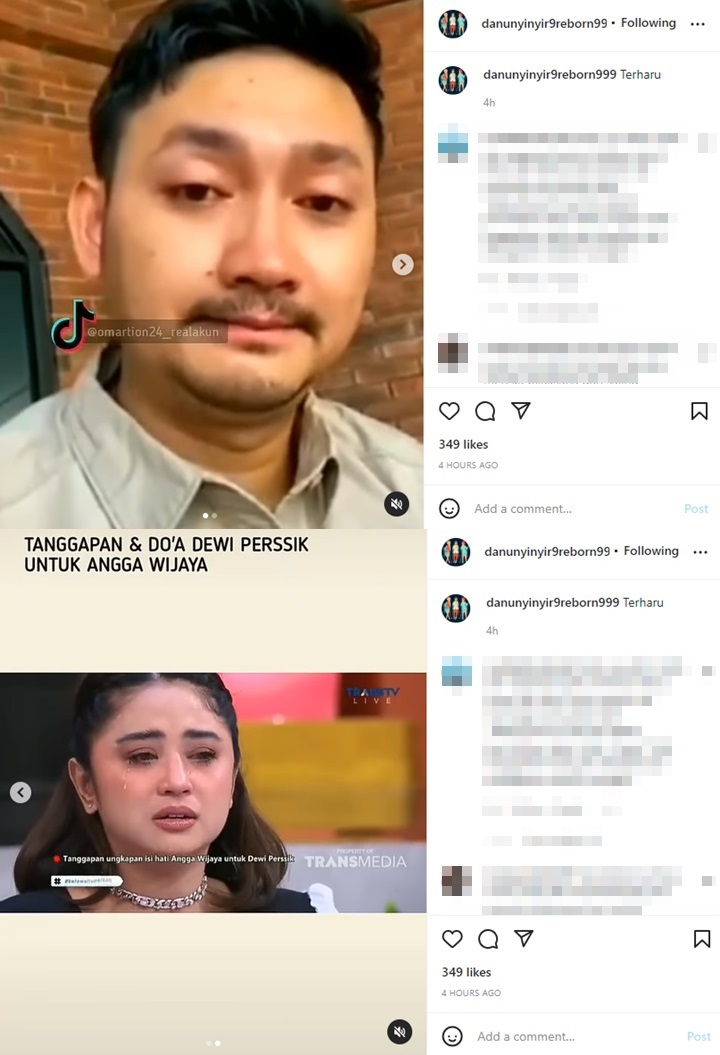 Angga Wijaya Berkaca-kaca, Tangis Dewi Persik Justru Pecah Saat Diputarkan Video Ini