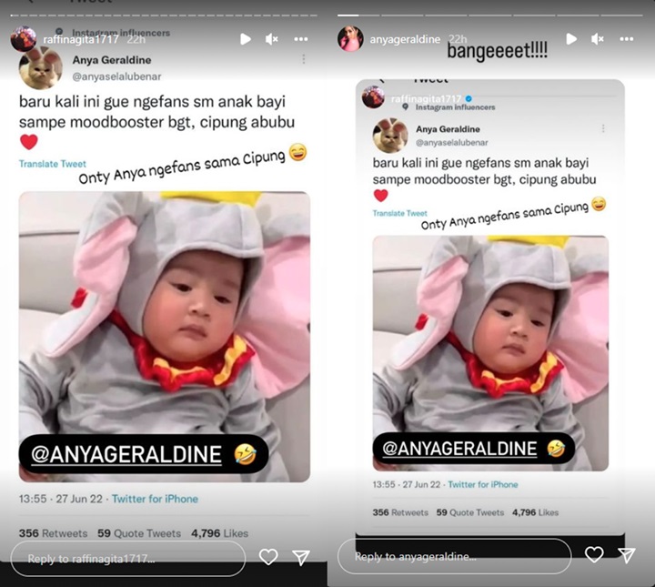 Ngefans Berat, Anya Geraldine Tak Sangka Bolak-balik Pajang Foto Rayyanza di Medsos