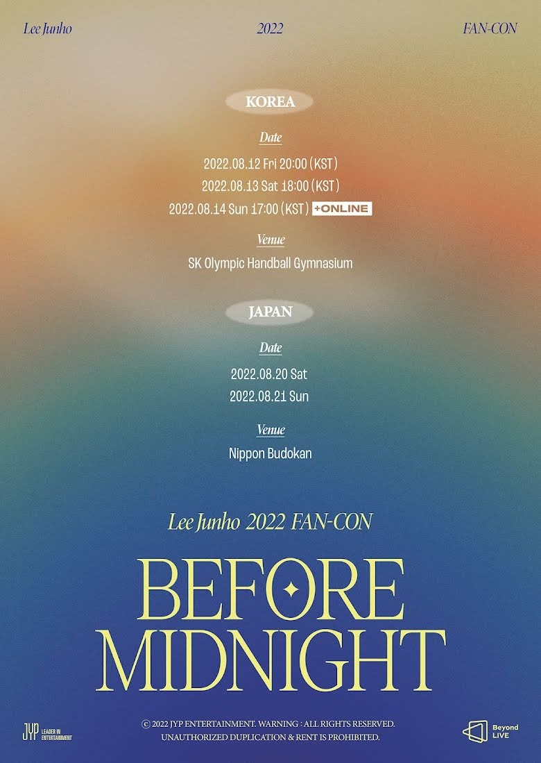 Junho Bakal Sapa Fans di Korea-Jepang Dalam Fan Meeting \'FAN-CON 2022 Before Midnight\'