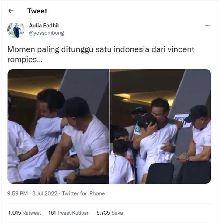 Selalu Jaga Privasi, Momen Vincent Rompies Peluk Istri dan Anak Usai Menang Bikin Histeris