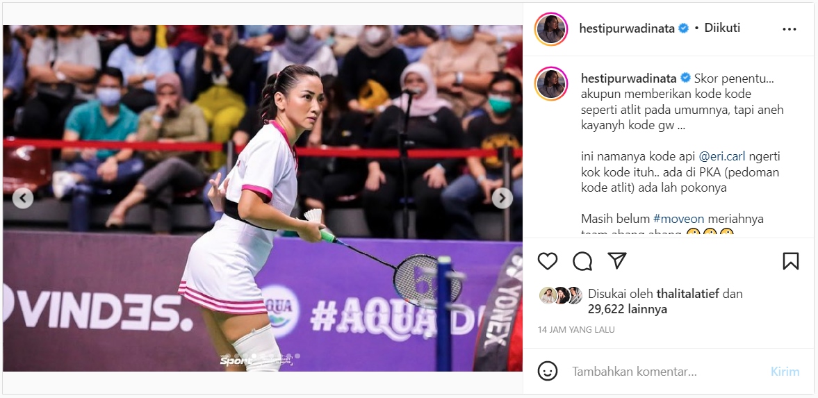 Hesti Purwadinata Sempat Berikan \'Kode-kode\' Ini ke Erika Carlina Saat Pertandingan \'Tepok Bulu\'