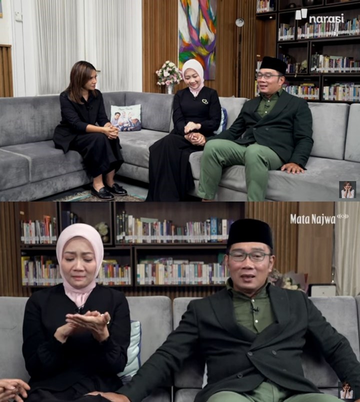Kenang Mendiang Eril, Tangis Ridwan Kamil dan Istri Pecah di Hadapan Najwa Shihab