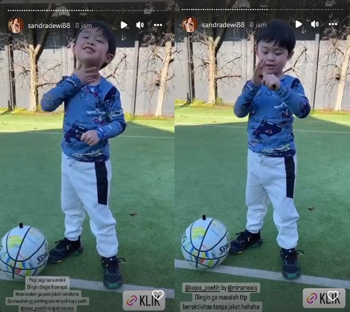 Bak Selebgram Cilik, Raphael Putra Sandra Dewi Semangat Endorse Barang Pagi-pagi Buta?