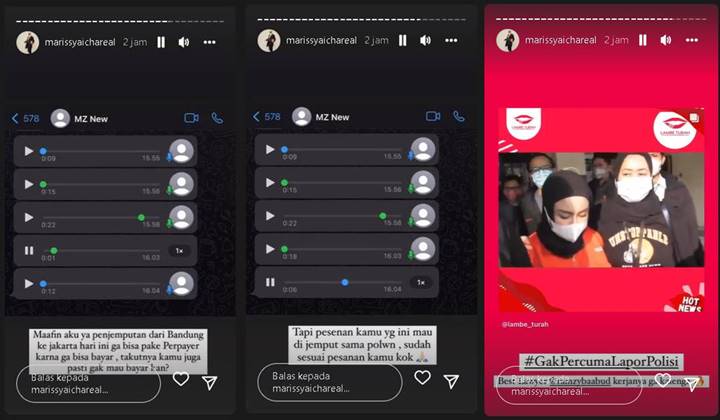 Pedas! Marissya Icha Tanggapi Soal Medina Zein Telah Dijemput Paksa Polisi: Sesuai Request Kan