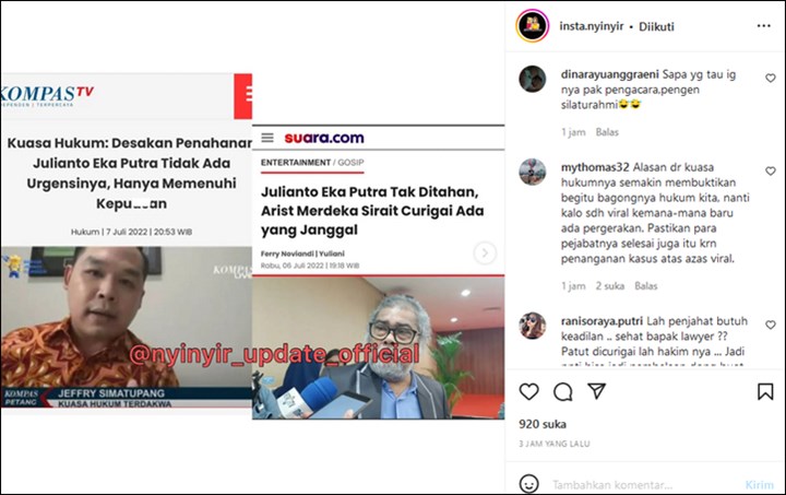 Julianto Eka Pelaku Pencabulan Masih Berkeliaran, Penjelasan Kuasa Hukum Bikin Emosi
