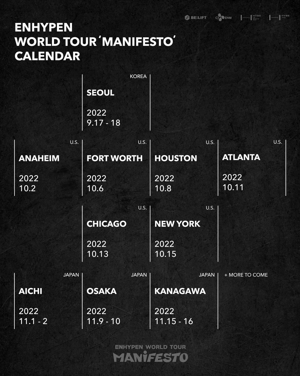 Dimulai di Seoul, ENHYPEN Umumkan Bakal Gelar Konser Dunia Pertama \'MANIFESTO\'