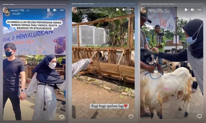 Bikin Salut, Ria Ricis dan Teuku Ryan Borong Belasan Hewan Kurban Spesial Untuk Netizen
