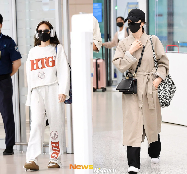 Jennie BLACKPINK dan Song Hye Kyo Nyaris Muncul Barengan di Bandara, Gaya Busana Beda Banget