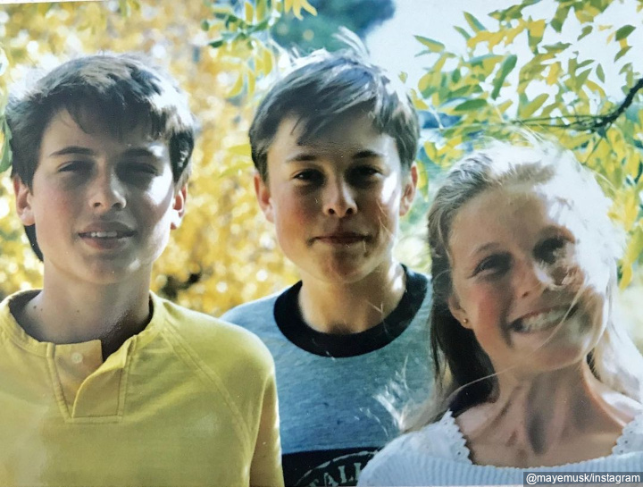 Maye Musk Bersama Elon Musk dan Kimbal